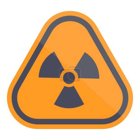 Illustration for Nuclear danger icon cartoon vector. Power nuke. Boat missile bomb - Royalty Free Image