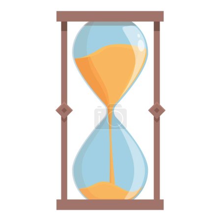Number sand clock icon cartoon vector. Web clock. Number dial management