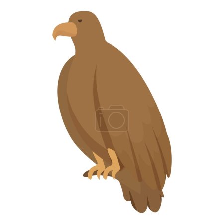 Illustration for Qatar eagle icon cartoon vector. Arabic festival. Sport doha - Royalty Free Image