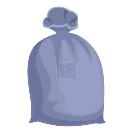 Illustration for Can recycle bag icon cartoon vector. Eco item container. Foil pack - Royalty Free Image