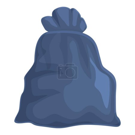 Illustration for Urban garbage bag icon cartoon vector. Pack trash. Earth item eco - Royalty Free Image