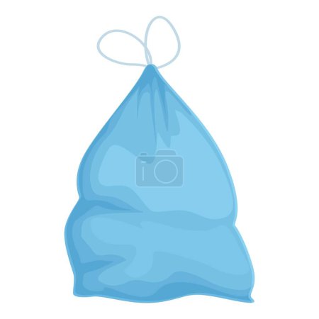 Illustration for Eco item bag icon cartoon vector. Foil pack trash. Can paper - Royalty Free Image