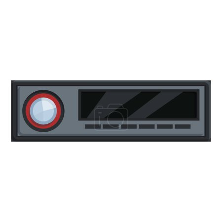 Music audio cd icon cartoon vector. Player equipment. Stereo acoustic