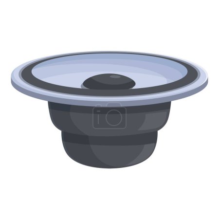 Tones speaker icon cartoon vector. Device power. Cd auto equipment