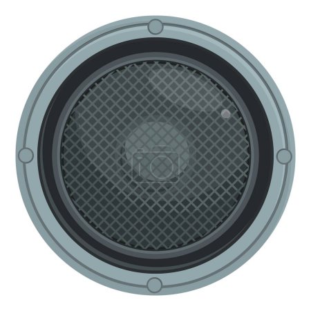 Tones acoustic car icon cartoon vector. Audio bass. Speaker digital waves
