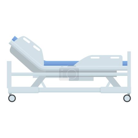 Matelas de lit d'hôpital icône dessin animé vecteur. Matériel médical. Infirmière récupération