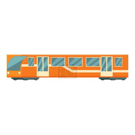 Téléchargez les illustrations : Métro train icône dessin animé vecteur. Carte transports en commun. Billet de métro ferroviaire - en licence libre de droit