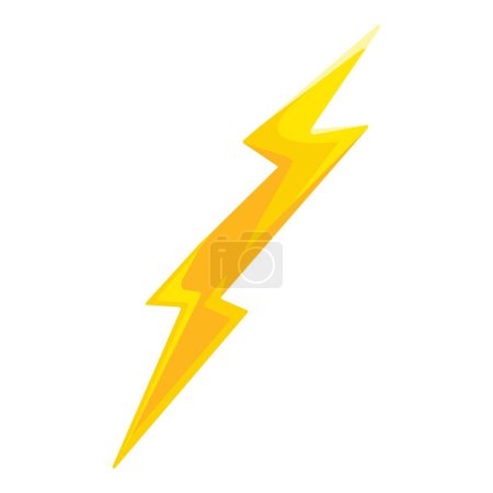 Strike bolt icon cartoon vector. Sky flash storm. Fuel light arrow