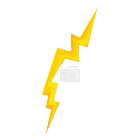 Warnung elektrische Bolzen Symbol Cartoon Vektor. Machtschock. Sturmböen