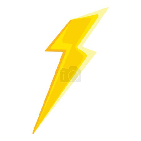 Illustration for Thunderstorm bolt icon cartoon vector. Power strike. Hipster modern - Royalty Free Image