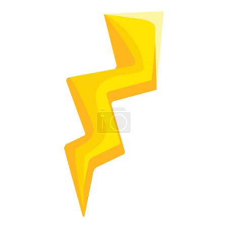 Pfeil Sturm Form Symbol Cartoon-Vektor. Spannungsenergie. Potenzieller Brennstoff