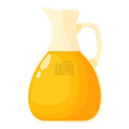 Illustration for Rapeseed canola oil icon cartoon vector. Organic plant. Farm product - Royalty Free Image