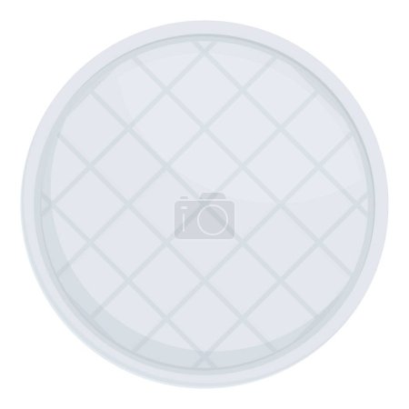 Soft material care icon cartoon vector. Round circle. Cosmetic beauty care