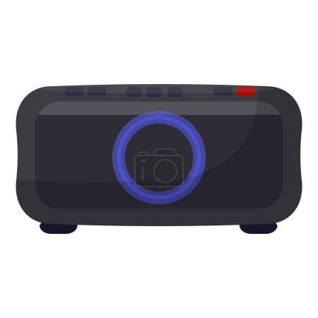 Tragbare Stereoanlage Symbol Cartoon-Vektor. Hörbox. Hifi-Ausrüstung