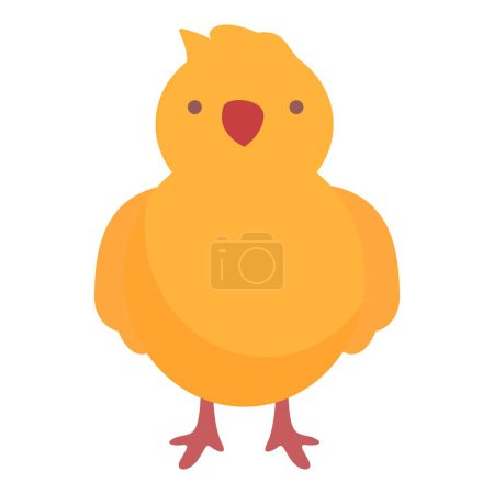 Small chick icon cartoon vector. Baby farm chicken. Young bird rural