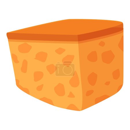 Bread croutons food icon cartoon vector. Crisp piece. Cubes soup grain