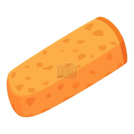 Stick bread croutons icon cartoon vector. Loaf salt. Culinary restaurant