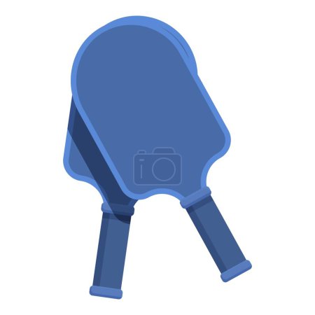 Blue pickleball icon cartoon vector. Sport game. League ball tennis