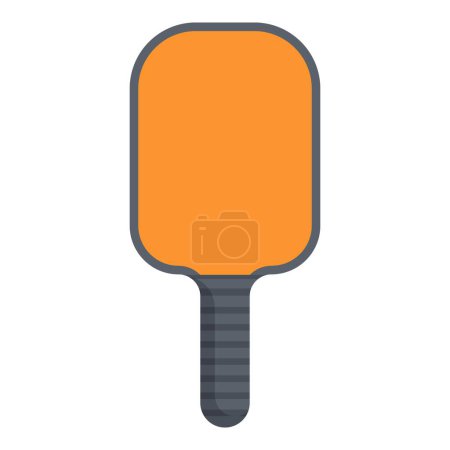 Plastic paddle icon cartoon vector. Sport pickleball. Team tennis game