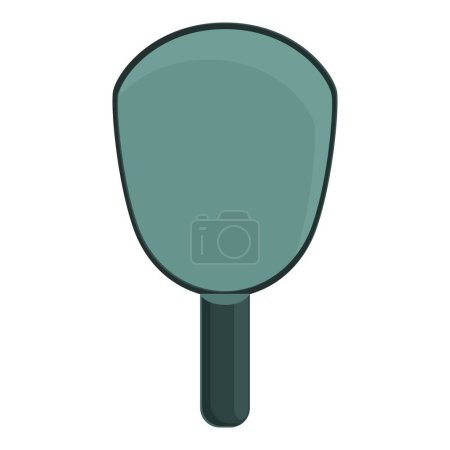 Pickleball paddle icon cartoon vector. Serve badge. Outdoor label