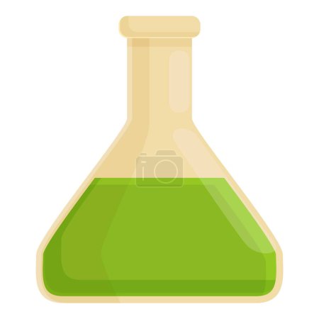 Biogasflasche Symbol Cartoon-Vektor. Grüne Energie Bio. Pflanzentechnologie
