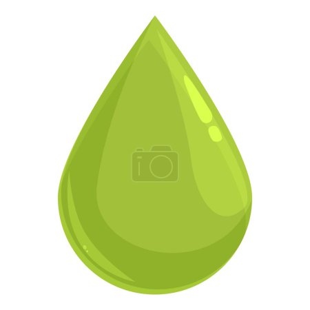 Biogas drop eco icon cartoon vector. Bio plant fuel. Source refuse natural manufacturing