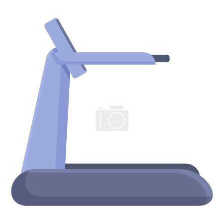 Illustration for Running treadmill icon cartoon vector. Runner gym equipment. Sport workout - Royalty Free Image