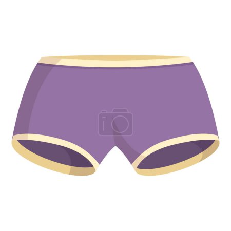 Illustration for Running shorts icon cartoon vector. Walk gym clothes. Item success - Royalty Free Image