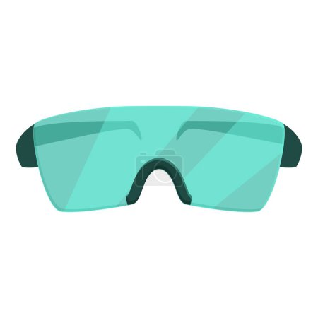 Illustration for Sport runner glasses icon cartoon vector. Gym fitness. Sport clothes workout - Royalty Free Image