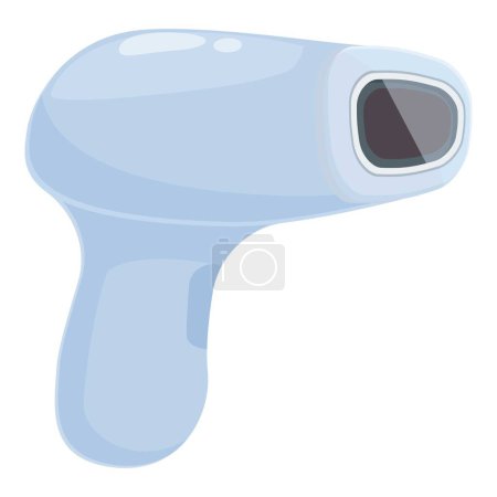 Illustration for Technology photo epilator icon cartoon vector. Razor shaving. Salon electro - Royalty Free Image