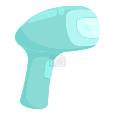 Illustration for Device photo epilator icon cartoon vector. Shaving cream. Skincare depilation - Royalty Free Image