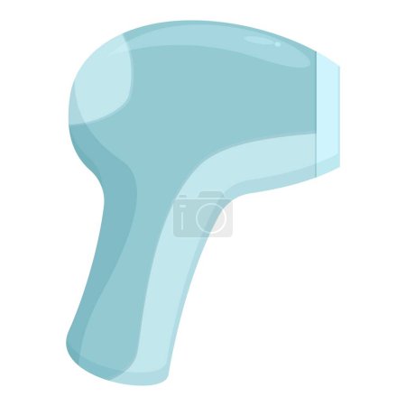 Illustration for Machine photo epilator icon cartoon vector. Treatment skincare. Cosmetic salon - Royalty Free Image