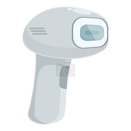 Illustration for Cosmetic device icon cartoon vector. New photo epilator. Tool skin care - Royalty Free Image