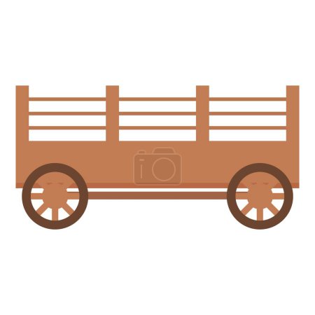 Farm wooden cart icon cartoon vector. Pig farm. Nature home health