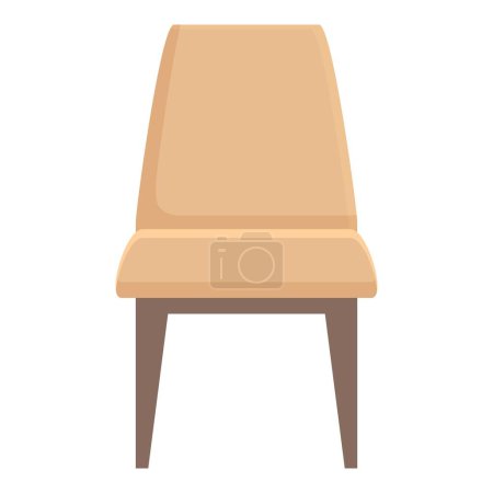 Sala textil silla icono vector de dibujos animados. Interior de diseño de habitación. Venta de tienda de muebles