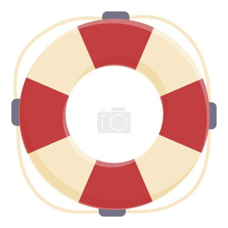 Marine life buoy icon cartoon vector. Ocean fishing security. Maritime vessel