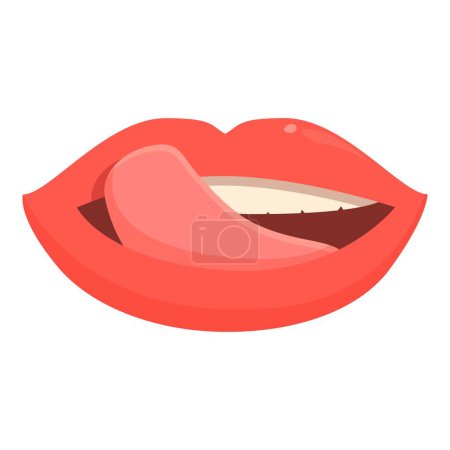 Illustration for Bacteria clean smile icon cartoon vector. Sexy sign brush. Body dentist care - Royalty Free Image