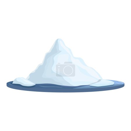 Iceberg Mountain Ikone Cartoon Vektor. Erkundung der Arktis. Reise in die kalte Natur