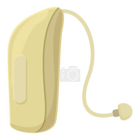 Hearing aid icon cartoon vector. Medical loss sound. Noisy level outside