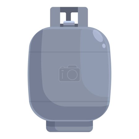 Gas-Tank-Symbol Cartoon-Vektor. Brenner natürliche Flamme. Anlagen für Brennstoffanlagen
