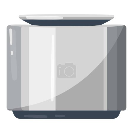 Illustration for Home smart speaker icon cartoon vector. Device talk. Sound future system - Royalty Free Image