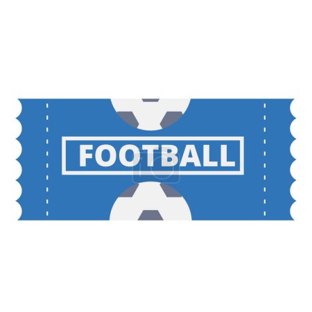 Football coupon icon cartoon vector. Visit stadium card. Final sport match