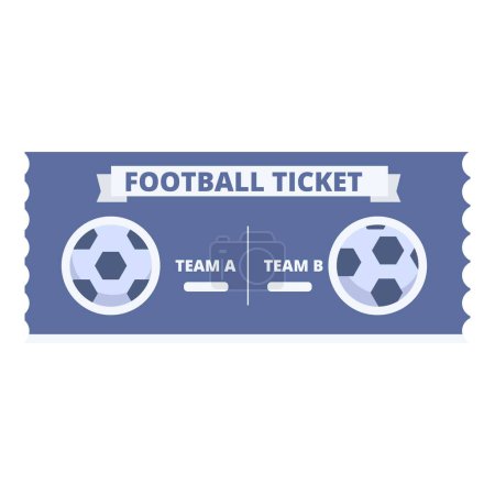 Football ticket concert icon cartoon vector. Stadium league. Game vip