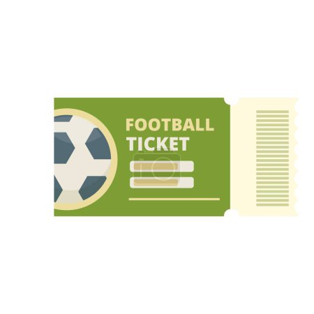 Football ticket icon cartoon vector. Venue vip game. Final sport ground