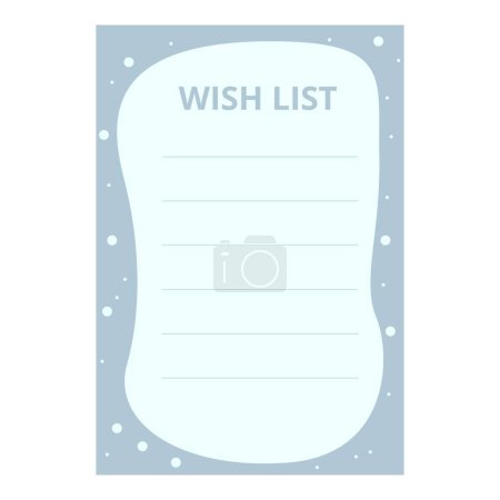 Wish list paper icon cartoon vector. Christmas holiday. Xmas design