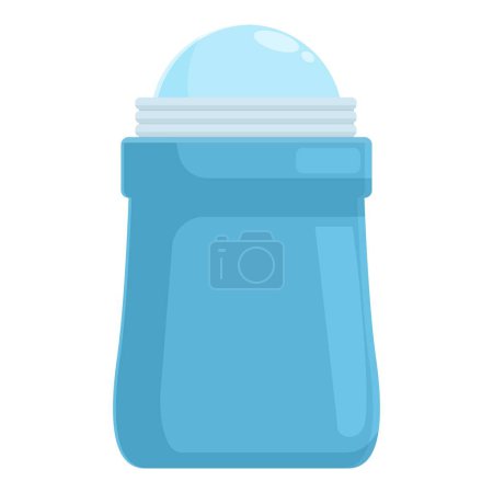 Small roll on deodorant icon cartoon vector. Design tube. Glass natural