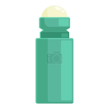 Strong green deodorant icon cartoon vector. Nature spa beauty. Cosmetic care skin