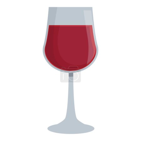 Bar non alcohol wine glass icon cartoon vector. Drinks products. Container vine