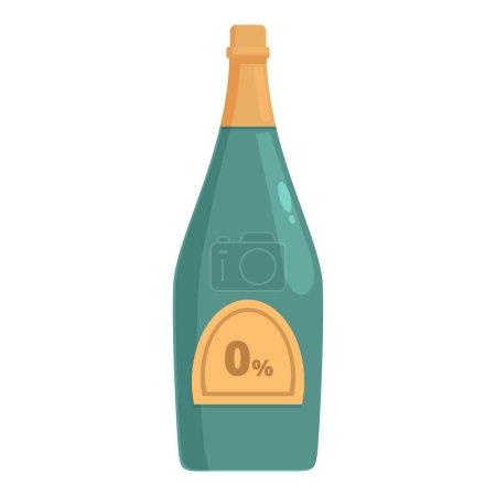 Art health label drink icon cartoon vector. Non alcoholic product. Fluid protection