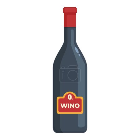 Bar non alcoholic wine icon cartoon vector. Zero menu. Natural sweet